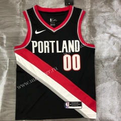 2021 NBA Portland Trail Blazers Black #00 Jersey-311