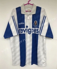 Retro version 95-97 Porto Home White&Blue Thailand Soccer Jersey AAA-503