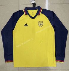 Retro Version Arsenal Yellow Thailand LS Soccer Jersey AAA-818