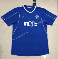 99-00 Retro Version Rangers Home Blue Thailand Soccer Jersey AAA-HR