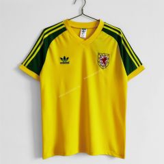 1982 Wales Away Yellow Thailand Soccer Jersey AAA-c1046