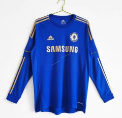 Retro Version 2012-2013 Chelsea Home Blue Thailand LS Soccer Jersey AAA-c1046