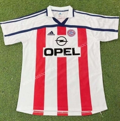 2000-01 Bayern München Away Red&White Stripe Thailand Soccer Jersey AAA-503