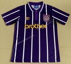 1993 Retro version Manchester City  Away Purple Thailand Soccer Jersey AAA-AY