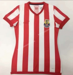 115th Anniversary Commemorative Edition Deportivo Guadalajara Home Red & White Thailand Women Soccer Jersey AAA-912