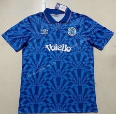 91-93 Retro Version Napoli Home Blue Thailand Soccer Jersey AAA-422