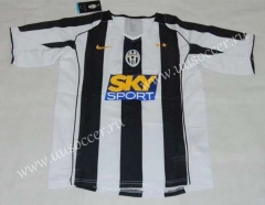 04-05 Juventus Home Black & White Thailand Soccer Jersey AAA-HR