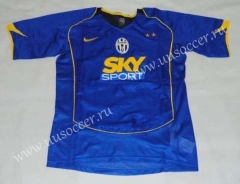 04-05 Retro Version Juventus 2nd Away Blue Thailand Soccer Jersey AAA-HR