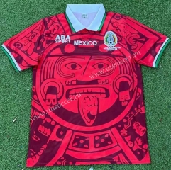 Retro Version 1998 Mexico 2rd Away Red Thailand Soccer Jersey AAA-503
