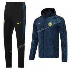 Special edition 21-22 Inter Milan Royal Blue Thailand Soccer Windbreaker  Uniform With Hat-LH