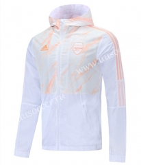 2021-2022 Arsenal White Wind Coat  With Hat-LH