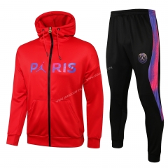 2021-2022 Paris SG Red Soccer Jacket Uniform-815