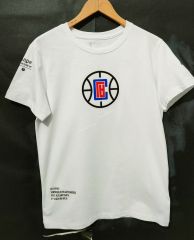 Ape-man Signed Jointly NBA Los Angeles Clippers White Cotton T-shirt-LH