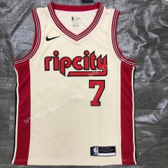 NBA Portland Trail Blazers creamy-white #7（Roy）Jersey-311