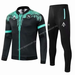 2021-2022 Napoli Black Thailand Soccer Jacket Uniform-806