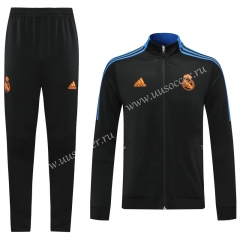 2021-2022 Real Madrid Black Soccer Jacket Uniform-LH