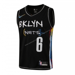 （Hot-pressed）NBA Brooder Jeklyn Nets Black CAI borrsey#8 -815