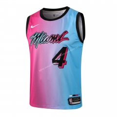 （Hot-pressed） NBA Miami Heat Black Round neck #4 Jersey-815