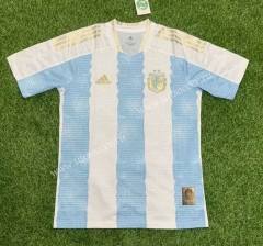 Commemorative Edition Argentina Maradona Blue&White Thailand Soccer Jersey AAA-407
