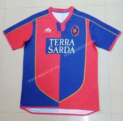 03-04 Retro Version Cagliari Calcio Home Red & Blue Thailand Soccer Jersey AAA-HR