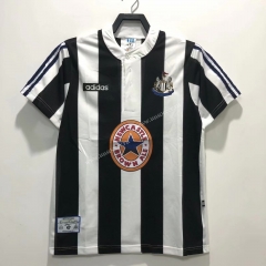 95-97 Retro Version Newcastle United Home Black&White Thailand Soccer Jersey AAA-811