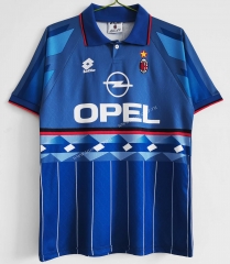 95-96 Retro Version AC Milan Away Blue Thailand Soccer Jersey AAA-c1046