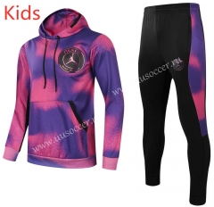 2021-2022 Jordan Paris SG PInk &Purple Kids/Youth Tracksuit Uniform With Hat-GDP