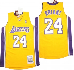 Player version  Mitchell&Ness 08-09 Lakers NBA Yellow  #24 Jersey-CS