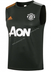 2021-2022 Manchester United ArmyGreen Thailand Soccer Vest-815