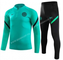 (s-3xl)2021-2022 Inter Milan Green Thailand Tracksuit -GDP
