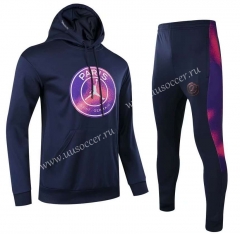 (s-3xl)2021-22 Jordan PSG Cyan Thailand Soccer Tracksuit Uniform With Hat-GDP