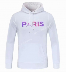 2021-2022 Jordan Paris SG White Thailand Soccer Tracksuit Top With Hat-cs