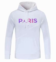 2021-2022 Jordan Paris SG White Thailand Soccer Tracksuit Top With Hat-cs