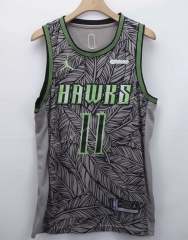 Fashion Edition NBA Atlanta Hawks Gray #11 Jersey