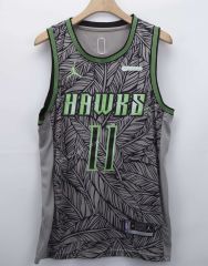 Fashion Edition NBA Atlanta Hawks Gray #11 Jersey