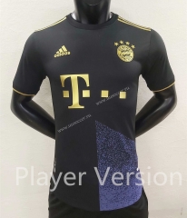 Player  Version 2021-2022 Bayern München 2nd Away Black Thailand Soccer Jersey AAA