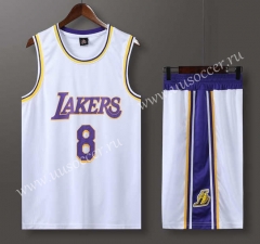 Lakers NBA White #8 Jersey-613