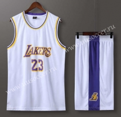 Lakers NBA White #23 Jersey-613