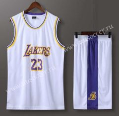 Lakers NBA White #23 Jersey-613