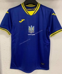 2021-2022 Ukraine Away Blue Thailand Soccer Jersey AAA-709