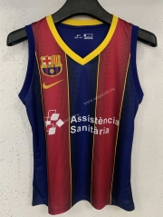 Retro version 2021-2022 Barcelona Home Blue & Red Thailand Soccer Jersey Vest-XY