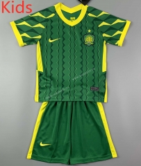 2021-2022 Beijing Guoan Home Green Kids/Youth Soccer Uniform-QY