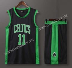 NBA  Boston Celtics Black Green#11 Jersey-613