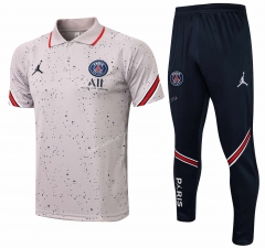 2021-2022 PSG Gray Thailand Polo Uniform-815
