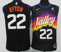 2021 City Versiob NBA Phoenix Suns Black #22 Jersey