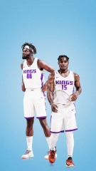 NBA Sacramentos Kings White  #88 Jersey