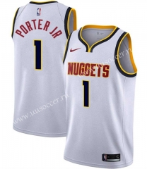 2021 NBA Denver Nuggets White  #1 Jersey-311