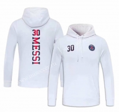 2021-2022 Jordan Paris SG White Thailand Soccer Tracksuit Top With Hat-cs