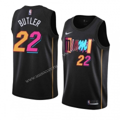City Edition NBA Miami Heat Black  #22 Jersey-311