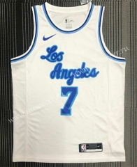 Latin Night  20221 NBA Lakers White 7Jersey-311